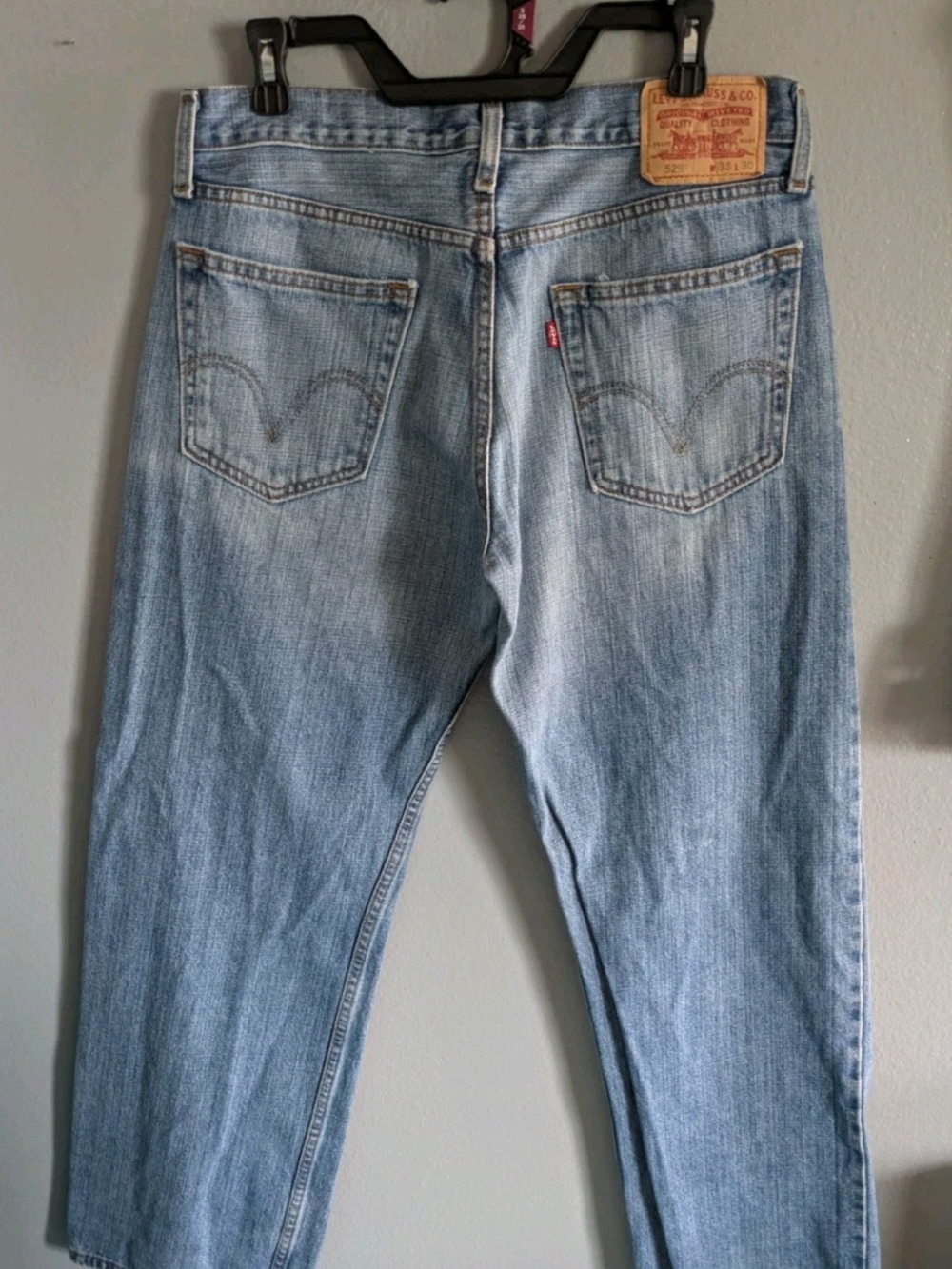 Levi’s 529 Low Rise Straight Blue Wash Jeans Size 33x30 Bootcut Baggy Y2K
